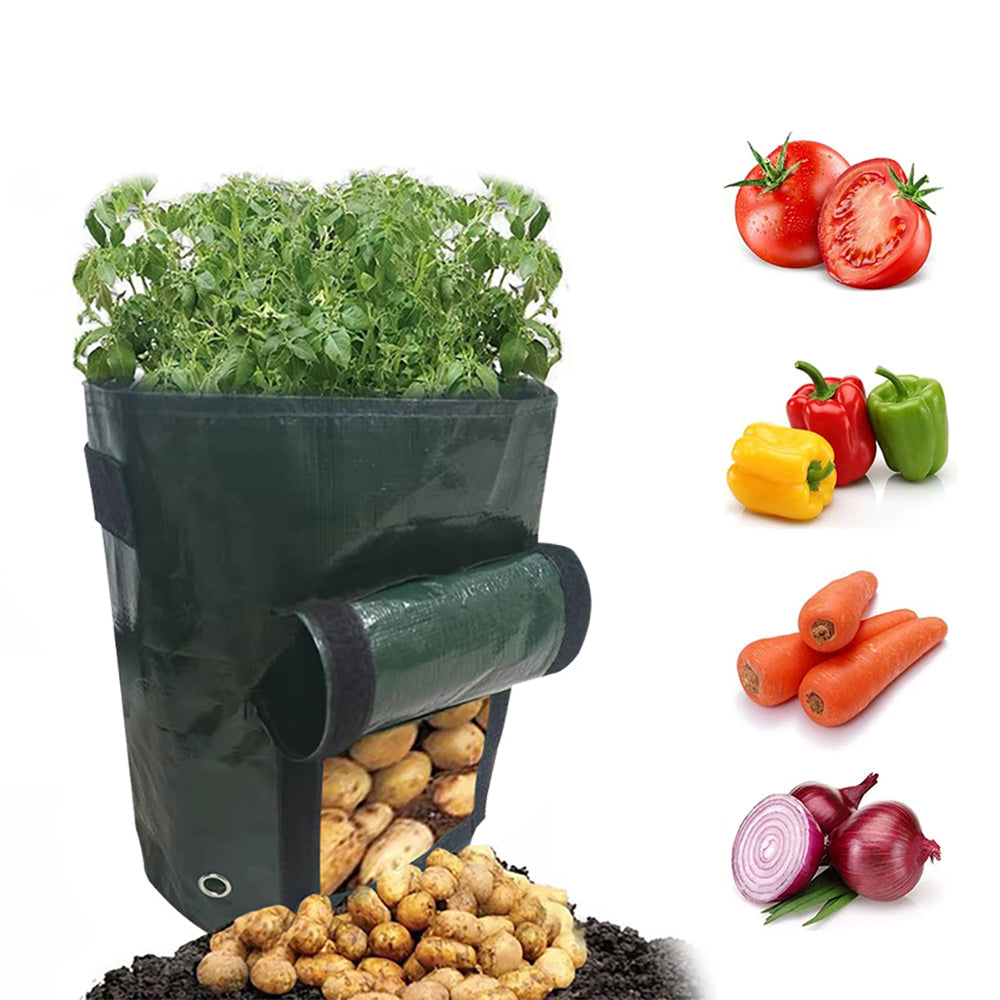 PE Potato Grow Bag,7-10 gal,4 Pack