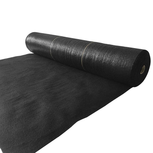 4.8 oz. 100ft length Garden Weed Barrier Fabric Premium Compound Heavy-Duty Weed Mat Fabric