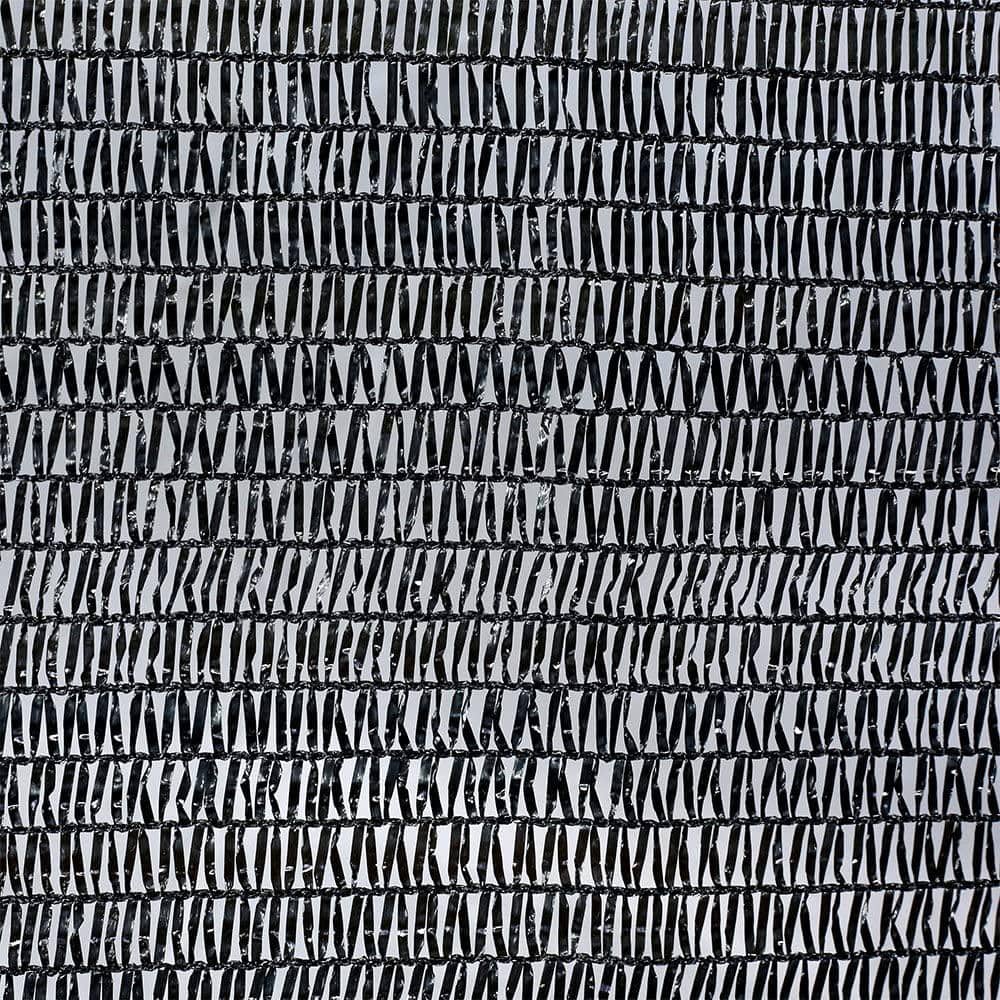50% Shade Cut Edge 20ft Width,Black