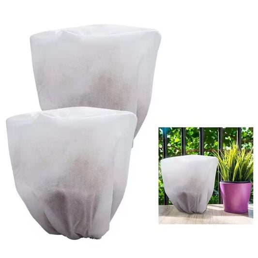 Mini plant cover open on base White 2pc