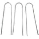1 .57 in. x 5.9 in. Galvanized Landscape Staples Stake Silver(50-Pack)