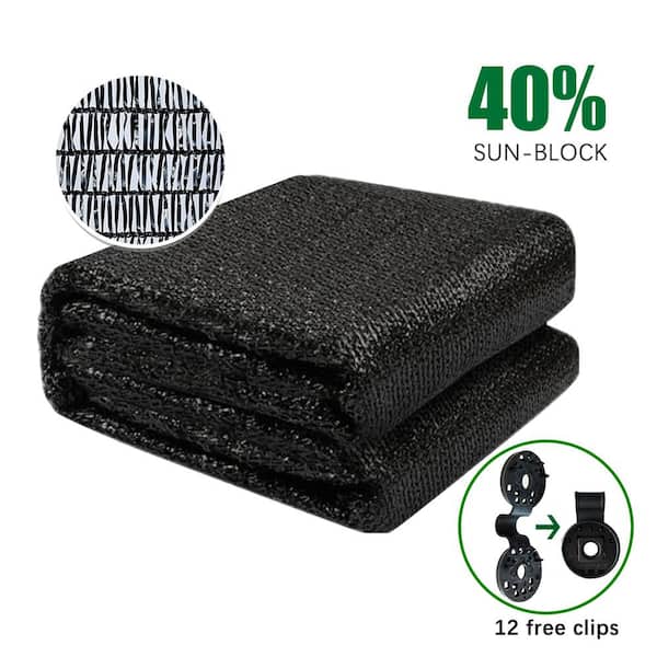 40% Shade Cloth Netting 8ft Width, Black
