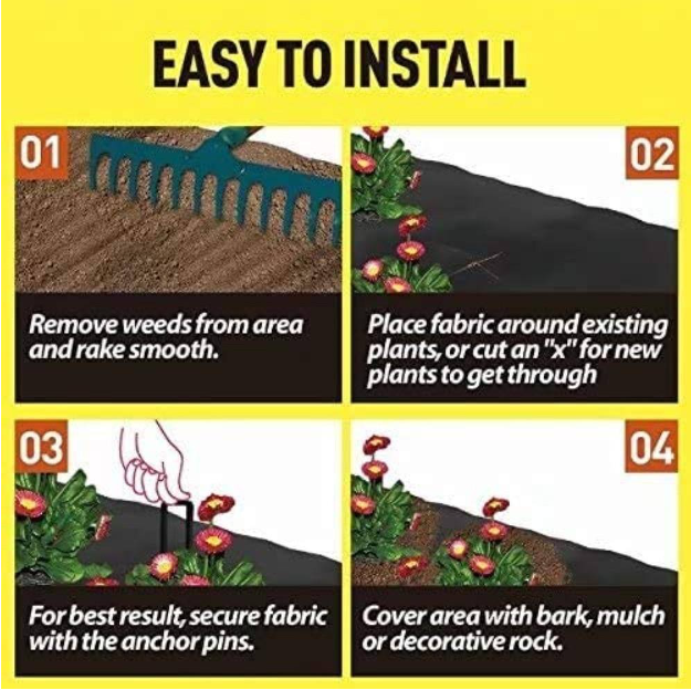 3.0oz Woven weed barrier,4x100ft Black