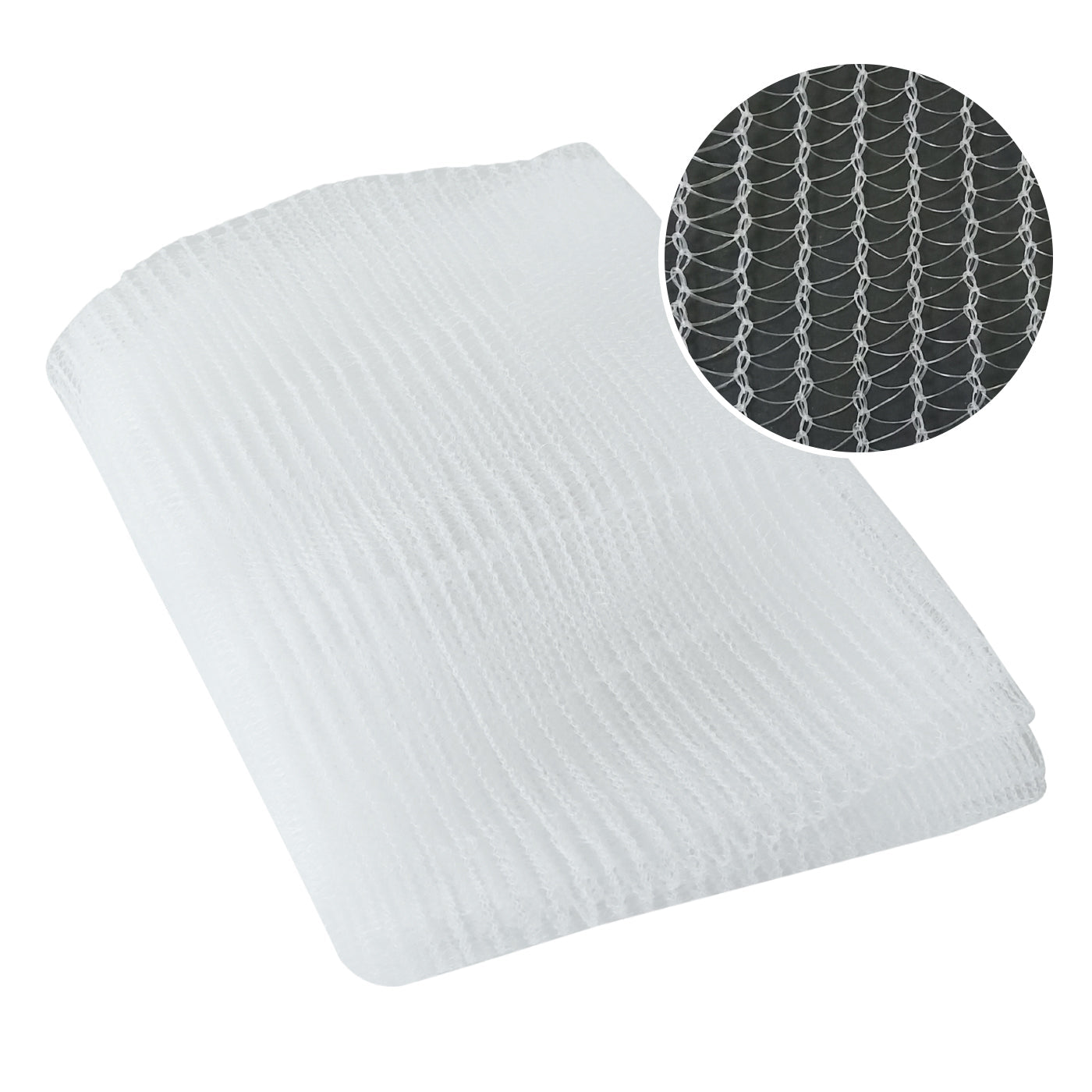 Hail Netting, Protect Orchard, Bird Protection 16 ftx20ft White 50g
