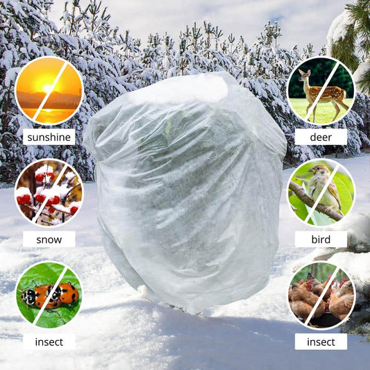 Plant Covers Freeze Protection 120in x120in 1.5oz Garden Plant Cover