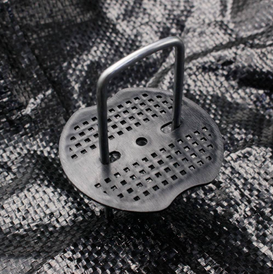 1.57 in. x 6 in. Galvanized Landscape Staples Stake 11-Gauge Silver, Metal Weedmat Stake Pins