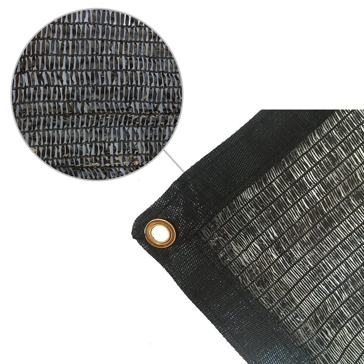 40% Shade Cloth Netting 6.5x20ft Width, Black