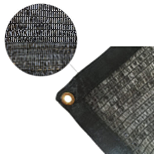 50% Shade Panel 12ft Width with Grommets, Black