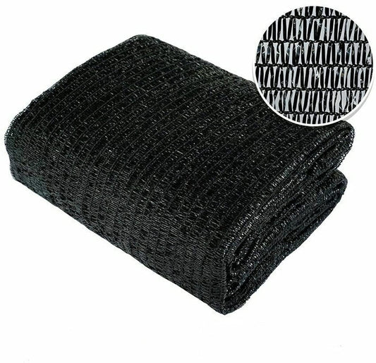 50% Woven Shade Panel 10ft Width, Black