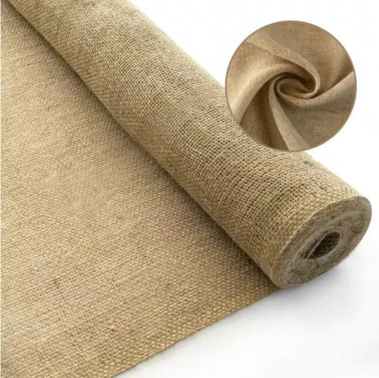 7.5oz. 63in Width Natural Burlap Fabric