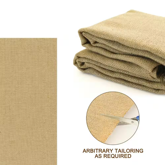 40in Width Gardening Burlap Roll - Natural Burlap Fabric for Weed Barrier, Tree Wrap Burlap, Rustic Party Decor