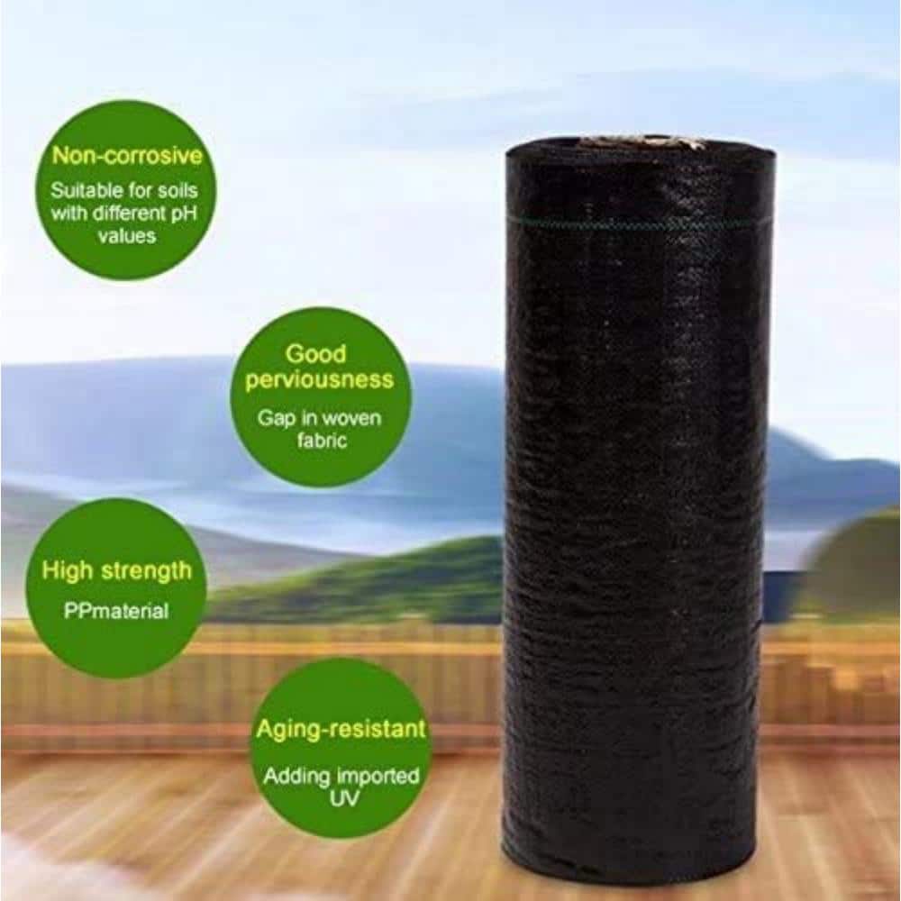 6.5 ft. x 100 ft.Heavy-Duty Polypropylene Material Landscape Ground Cover Vegetable Flower Raised Bed