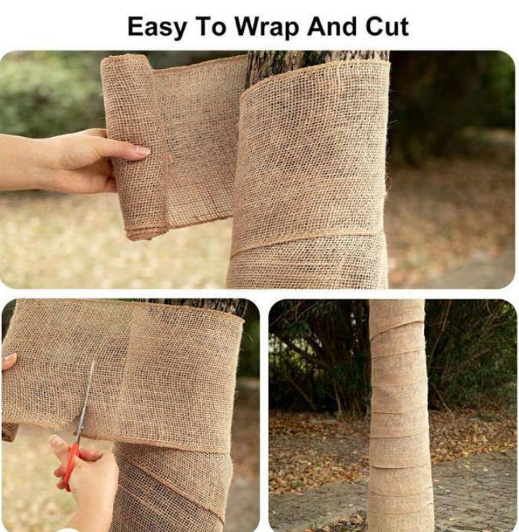 40in Width Gardening Burlap Roll - Natural Burlap Fabric for Weed Barrier, Tree Wrap Burlap, Rustic Party Decor
