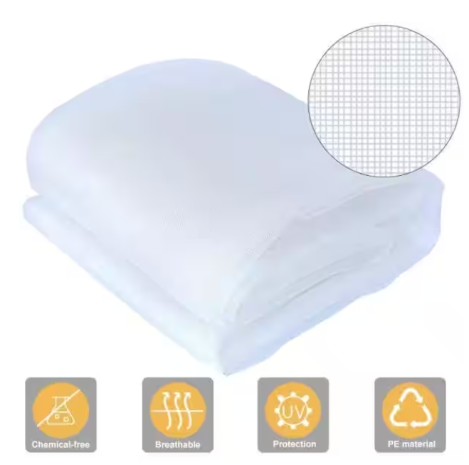 Insect barrier netting, 6.5ft Width, White