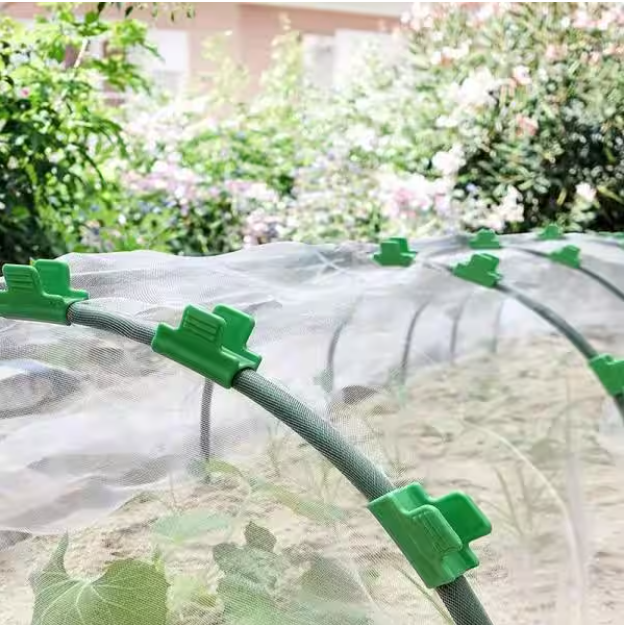 Clamp For Greenhouse, Row Cover, Netting, Tunnel Hoop Clips, Plant Cover and Frost Blanket
