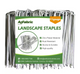 1 in. x 6 in. /1.57in. x 4 in. Galvanized Landscape Staples Stake 11-Gauge Silver, Metal Weedmat Stake Pins